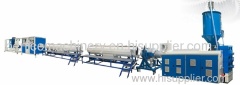 Plastic pipe production line