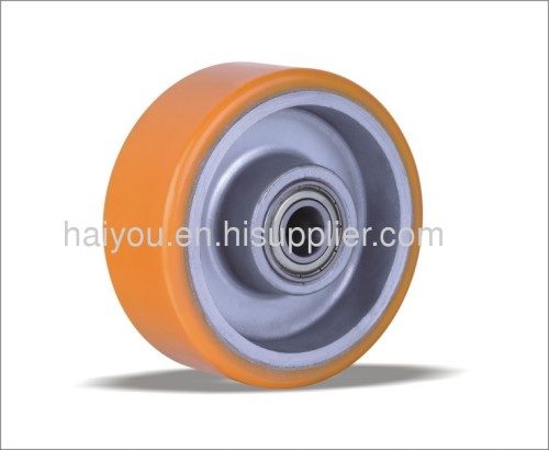 Polyurethane wheels Aluminum centre