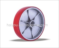 Polyurethane wheels with aluminum centre 1