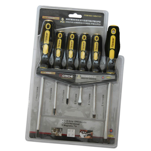 Rubber handle Screwdriver set