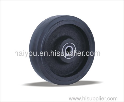 elastic rubber wheels with bearing
