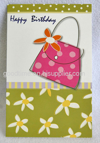 happy birthday bag card