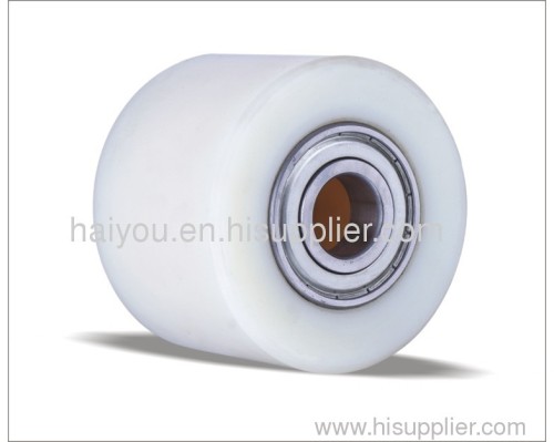 Pallet truck nylon roller