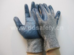 nitrile foam coated cut resistant glove