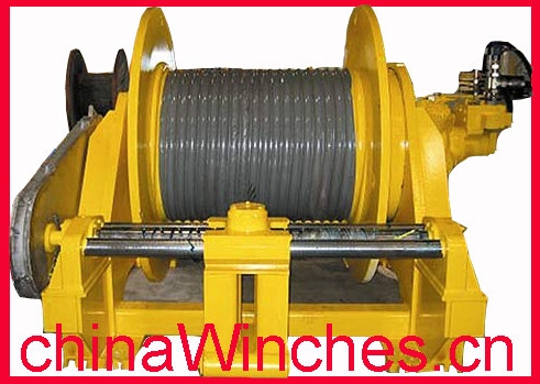 lebus grooved geometry drum winch electric spooling device winch