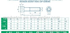 stainless steel hex socket cap screw