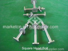 stainless steel square head bolt