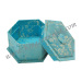 Blue Flower Hexagonal Gift Box