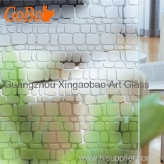 acid etched pattern glass
