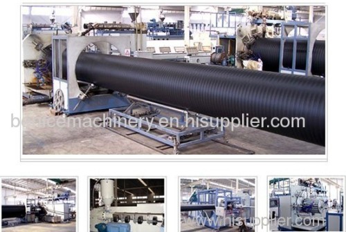 Plastic pipe extrusion lines