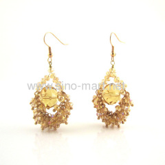 Chadelier golden earrings