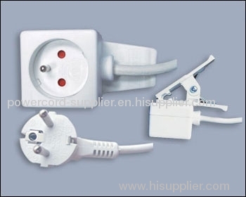 ironing board extension socket with clamp for France market NF CE approval