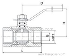 Brass ball valve