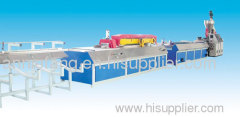 PVC Wood Foamed Flooring Extrusion Line PVC Wood Conical Twin-screw Machines