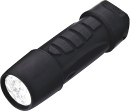 Rubber coated LED flashlight