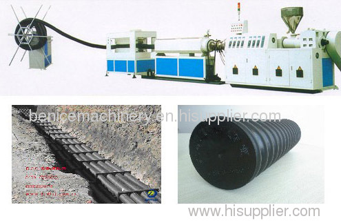 PE carbon spiral reinforcing pipe