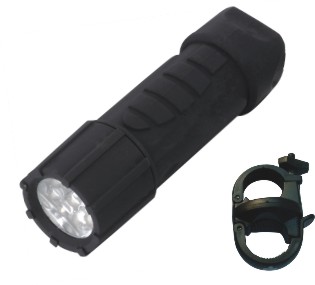 Rubber paint camping bicycle torch light