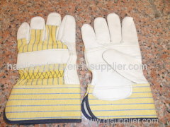 cow grain leather working gloves