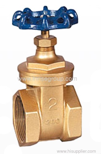 Brass gate valve