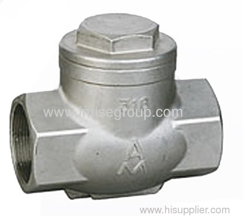 Threaded check valve