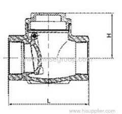 Threaded check valve