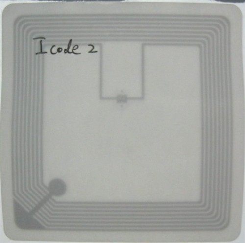 RFID Tag with chip I CODE 2 for NFC smartphone