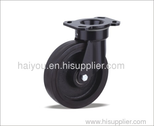 casters with rubber wheel industrial caster