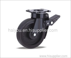 4inch -8inch Swivel Caster with Elastic Rubber wheel(Iron core)