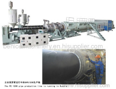 HDPE big diameter pipe extrusion line