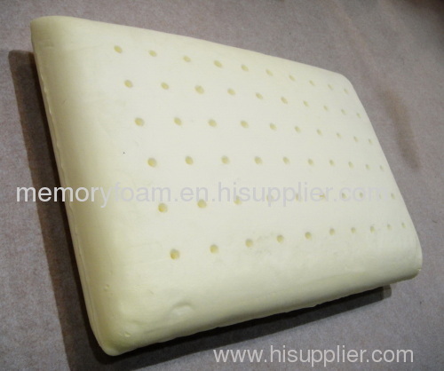 Normal Shaped molded memory foam pillow with holes punches