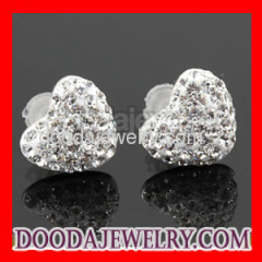 Fashion Tresor Paris Crystal Heart Earrings