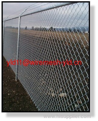 Galvanized Security Diamond Chain Link Fence