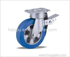 bule polyurethane wheel Swivel Caster with Polyurethane wheel(Aluminum core)