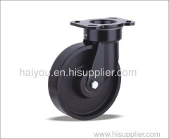 Swivel Caster with Cast iron wheel high load capacity