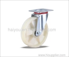 swivel caster with nylon wheel with 5 ribs