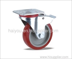fixed caster with tpu wheel(nylon core)