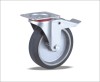 braked swivel with elastic rubber wheel(aluminum center) SC100X40SC125X40SC160X50SC200X50