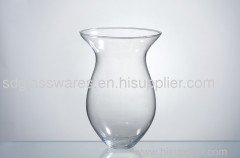 wide opening glass Candle Holder