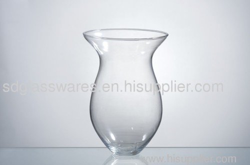 wide opening glass Candle Holder