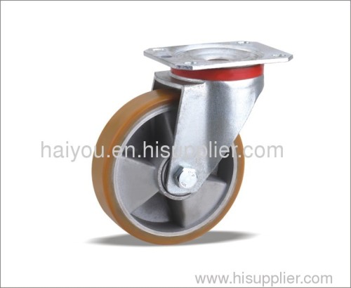 125x40 200x50mm Swivel Caster with Polyurethane wheel(Aluminum core)3ribs