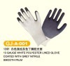 work gloves coated with nitrile