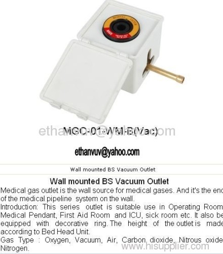 Wall Mounted BS Vacuum Outlet