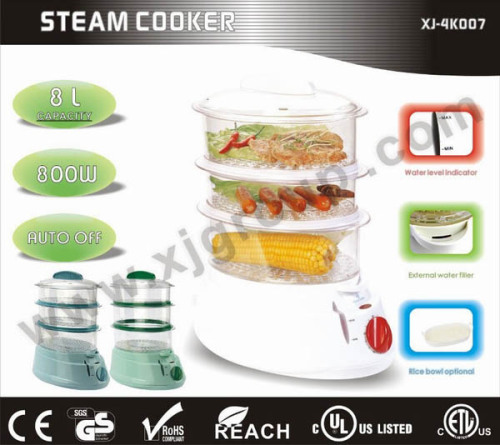 3-tier plastic steam cooker XJ-4K007