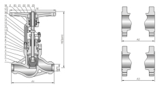 Pressure Seal Cast Steel Globe Valve