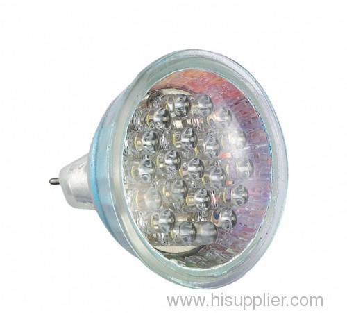 MR16/GU5.3 Led Globe with 30 Leds spotlamp with cover