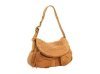 yellow genuine leather women handbag