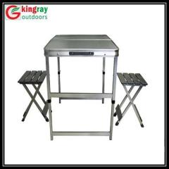 Foldable dinning table chair set