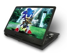 15.6 inch portable dvd player with TV/AV/VGA/USB/SD/Game