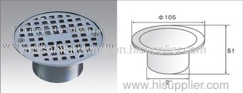 Round Brass Chrome Plated Anti-odour Floor Drain