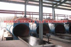 AAC (Autoclaved aerated concrete) block production plant